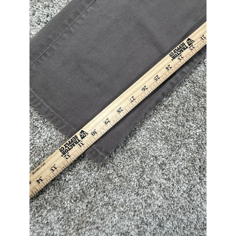 Lucky Brand 221 Original Straight Leg Pants Mens 33x32 Charcoal Grey Jeans #634